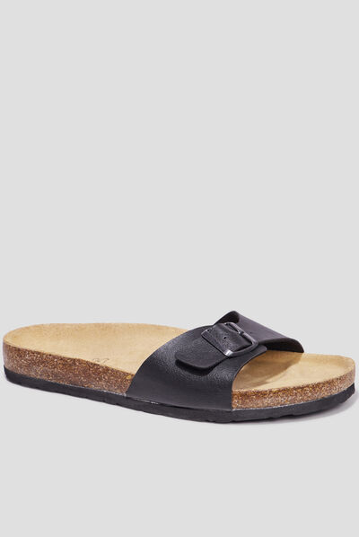 Mules avec boucles Goalitor noir homme