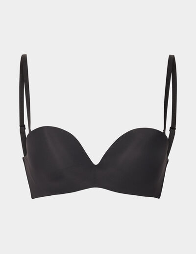 Soutien-gorge bandeau multiposition noir femme