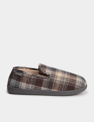 Chaussons fourrés Isotoner sable homme