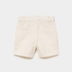 Short droit coton beige b&eacute;b&eacute; gar&ccedil;on