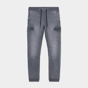 pantalon skinny stretch 2 poches cotes denim gris fonce homme Pantalon skinny stretch 2 poches côtés denim gris fonce homme