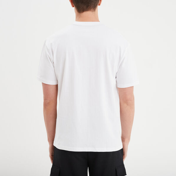 T-shirt oversize col rond Liberto blanc homme