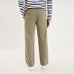 Pantalon chino droit taille &agrave; coulisse vert clair homme