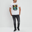 T-shirt manches courtes Tupac blanc homme