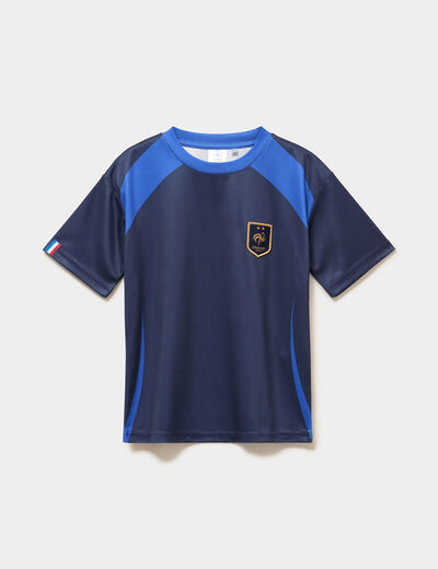 Maillot de football France bleu marine gar&ccedil;on