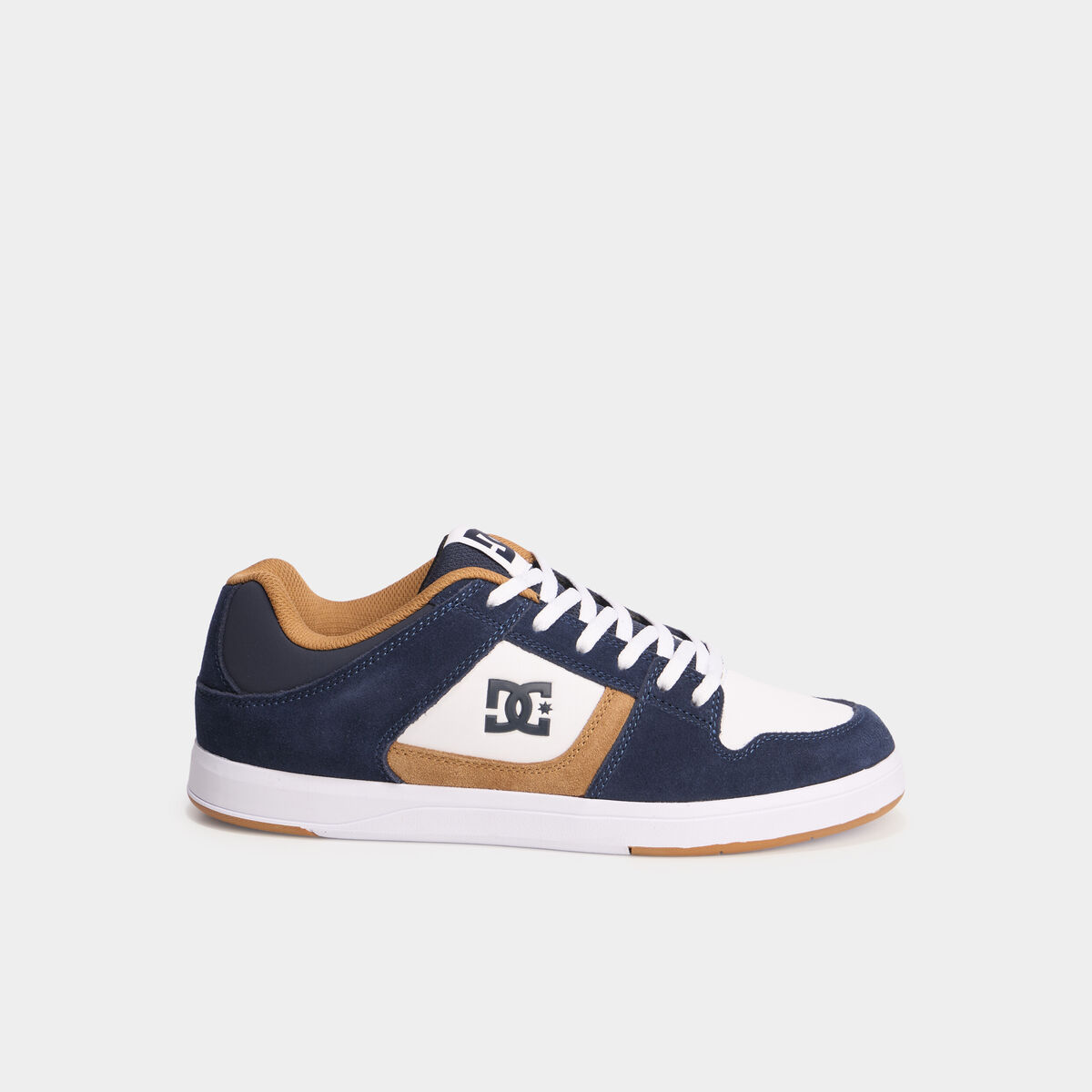 Baskets en cuir su&eacute;dine antid&eacute;rapantes bleu homme