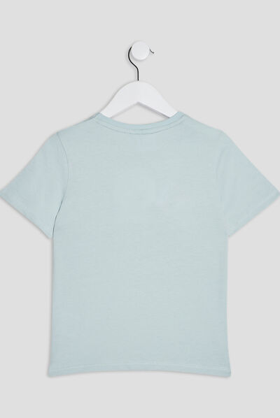 T-shirt manches courtes NASA bleu gris garçon