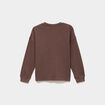T-shirt manches longues avec logo marron fonc&eacute; gar&ccedil;on