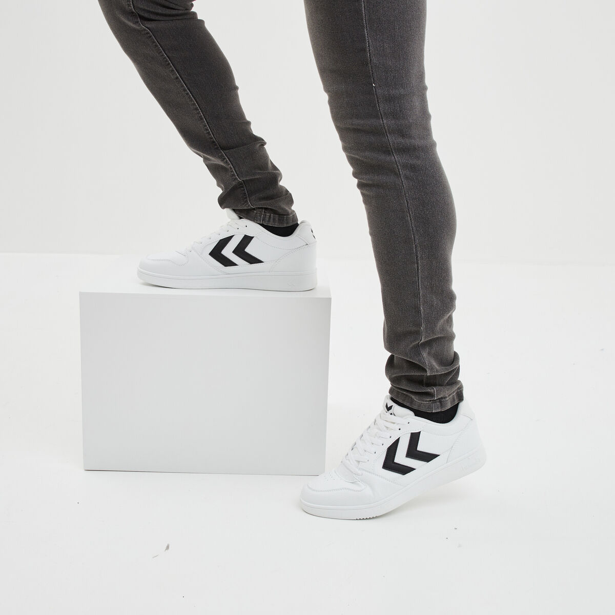 Tennis basses à lacets Centercout blanc homme