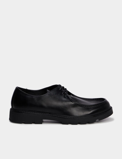 Derbies crant&eacute;es noir homme