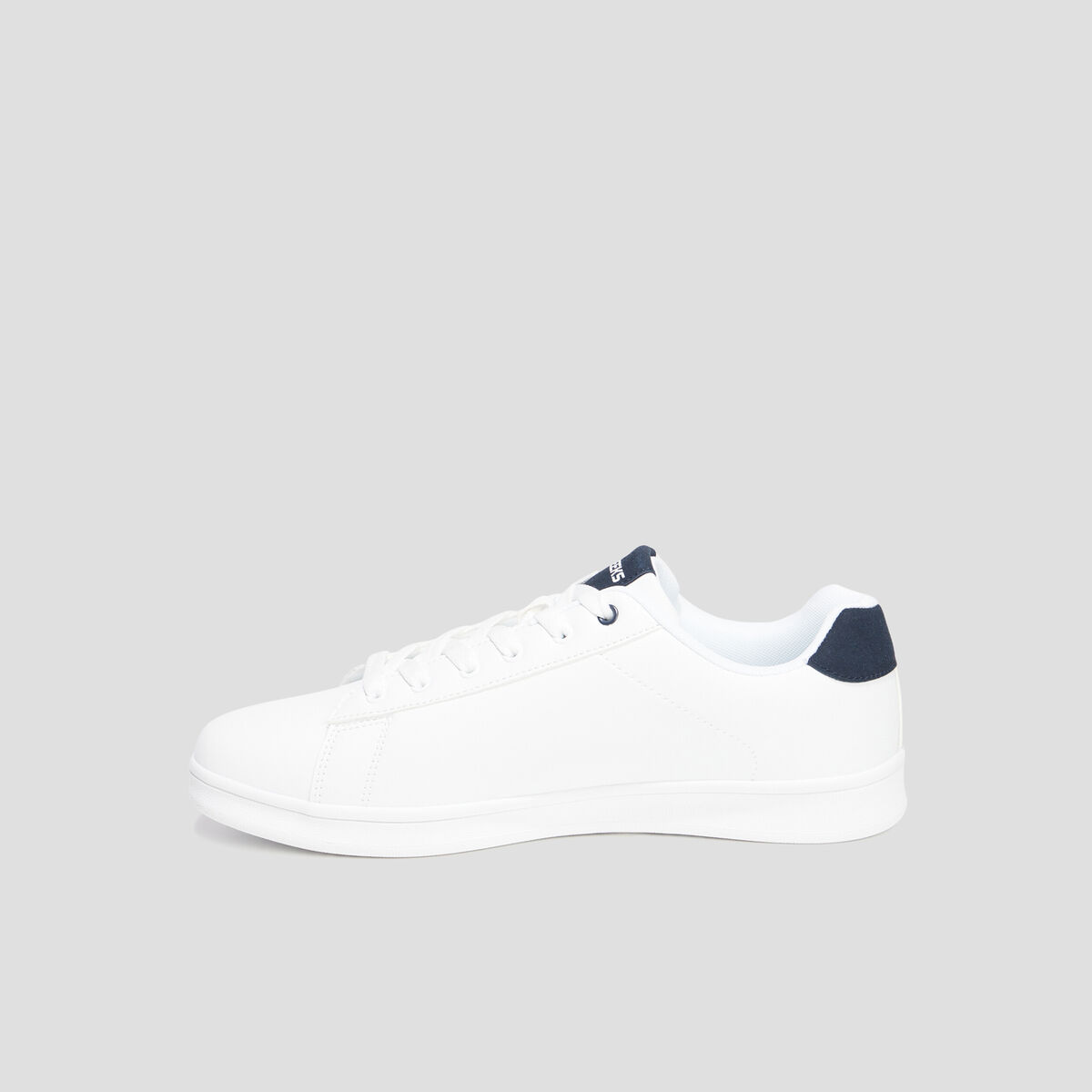 Tennis basses à lacets blanc homme