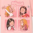 T-shirt manches courtes Les Sisters orange clair fille