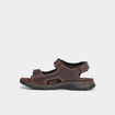 Sandales avec scratchs marron homme