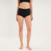 Culotte taille haute taille &eacute;lastiqu&eacute;e noir femme