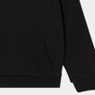 Sweat &agrave; capuche hoodie relax molleton noir fille