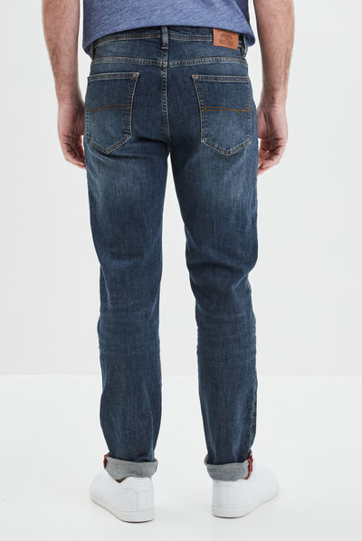 Jeans straight taille standard denim double stone homme