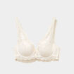 Soutien-gorge foulard avec dentelle blanc femme