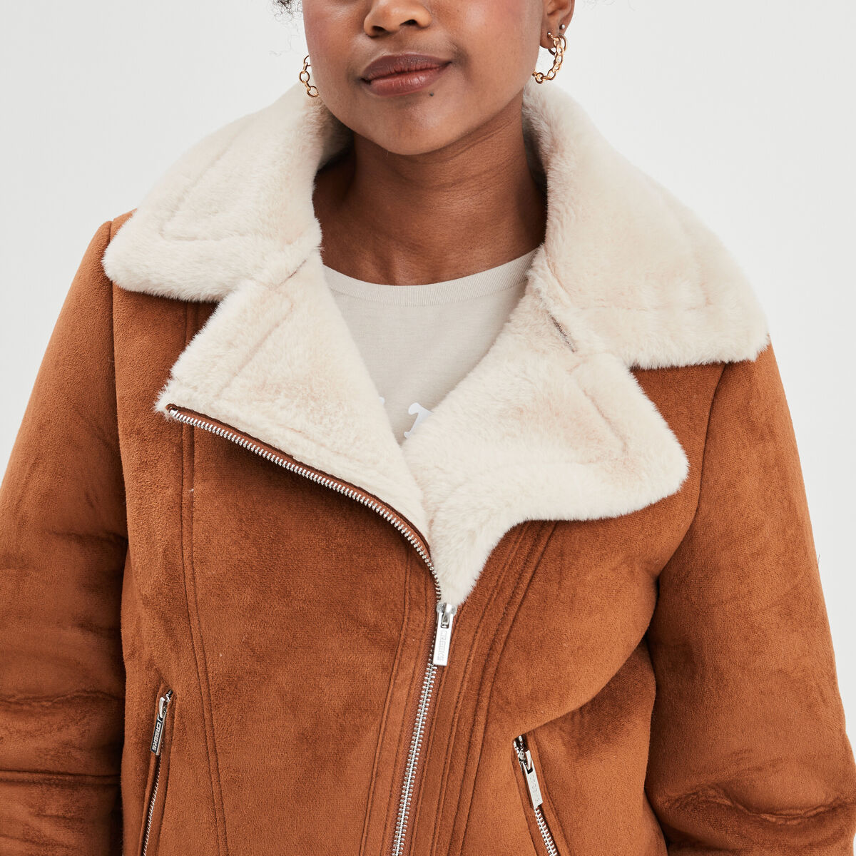 Veste Femme Jones En Laine Mélangée - Camel - Taille 10 - Occasion Comme Neuve