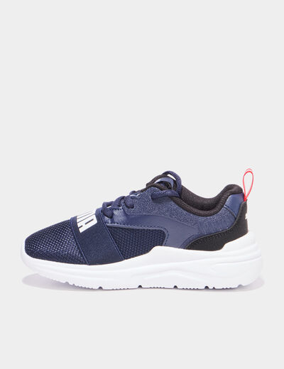 Baskets running Puma WIRED 2 bleu marine gar&ccedil;on