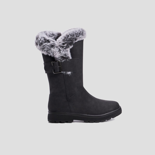 bottes fourrees noir femme Bottes fourrées noir femme
