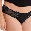 Shorty en dentelle noir femme