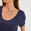 T-shirt de pyjama bleu marine femme