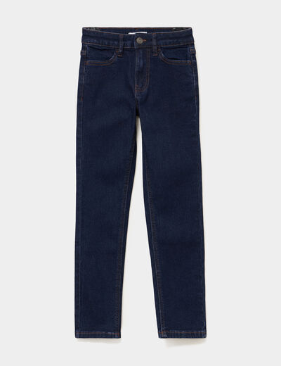Jean slim taille standard bleu gar&ccedil;on