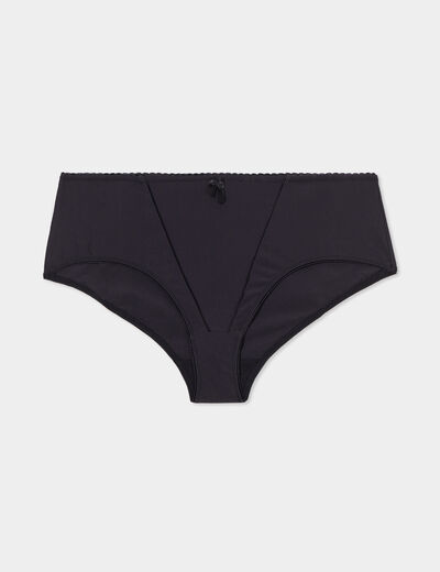 Culotte effet gainant microfibre noir femme