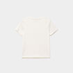 Lot 2 t-shirts manches courtes coton ivoire fille