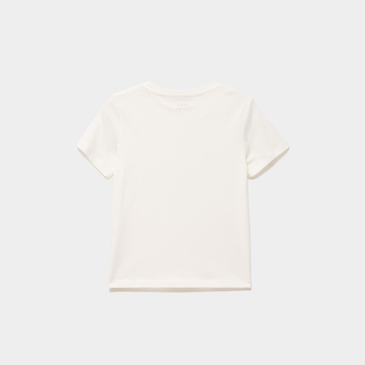 Lot 2 t-shirts manches courtes coton ivoire fille
