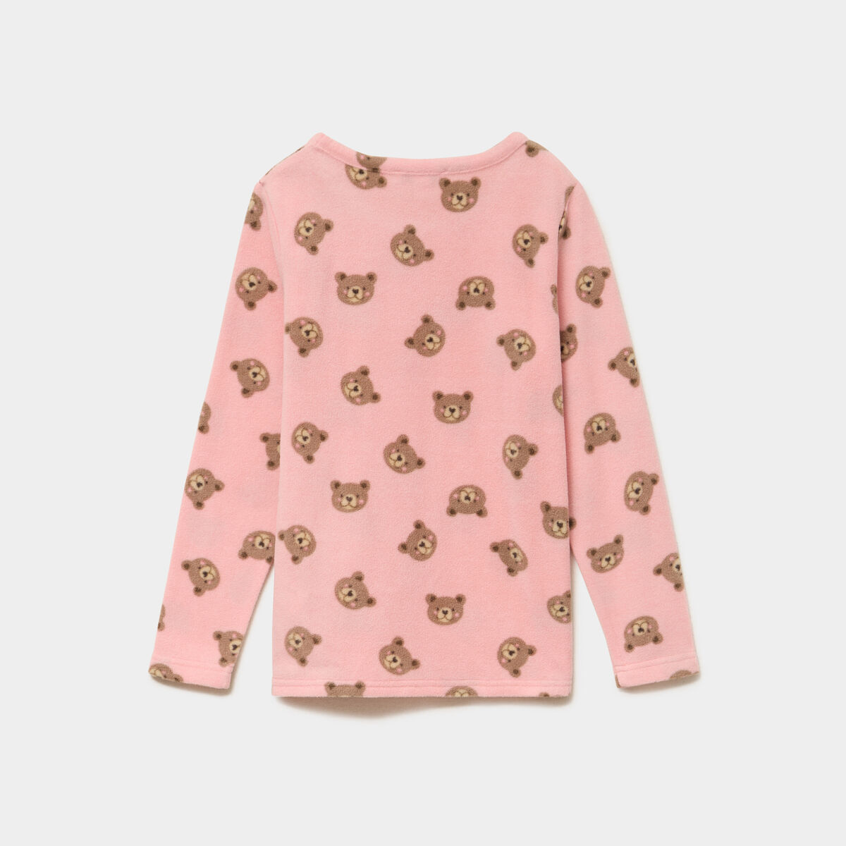 Ensemble pyjama 2 pi&egrave;ces micro polaire vieux rose fille