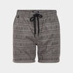Short droit avec cordon Liberto gris foncé homme