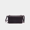 Sac pochette avec bandoulière noir femme