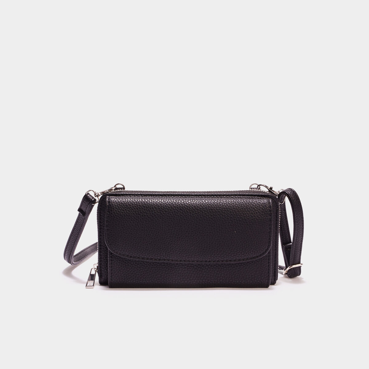 Sac pochette avec bandoulière noir femme