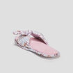 Chaussons mules avec noeuds rose femme