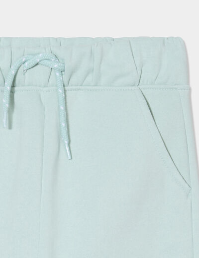Pantalon de jogging molleton vert pastel gar&ccedil;on