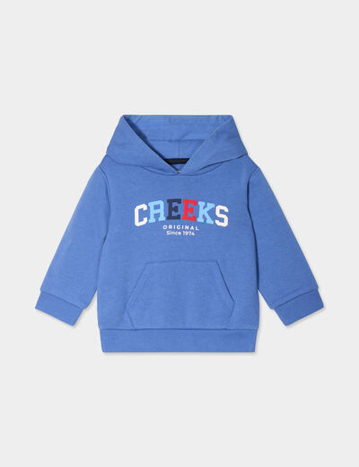 Sweat à capuche hoodie Creeks bleu foncé bébé garçon