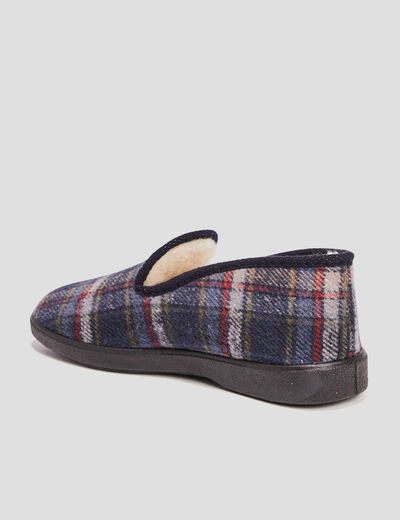 Chaussons bleu marine homme