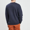 Sweat molleton col rond bleu marine homme