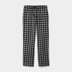 Pantalon de pyjama coton coupe droite gris moyen homme