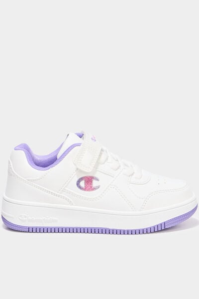 Baskets &agrave; scratchs Champion RD18 LOW violet fille