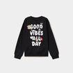 Sweat manches longues Hello Kitty noir fille