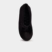 Chaussons ballerines avec noeuds noir femme