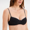 Soutien-gorge triangle paddé noir femme