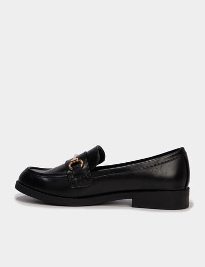 Mocassins avec ornements noir femme