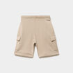 Short cargo molleton taille &eacute;lastiqu&eacute;e gris fonc&eacute; gar&ccedil;on
