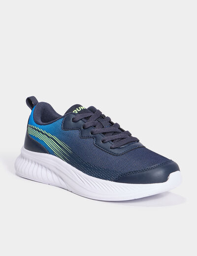 Baskets running bleu garçon