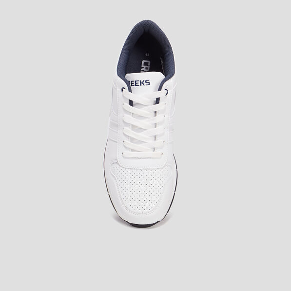 baskets running a lacets creeks blanc homme Baskets running à lacets Creeks blanc homme