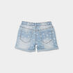 Short en jean taille élastiquée denim triple stone fille