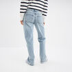 Jeans large taille basse coton Creeks denim triple stone femme